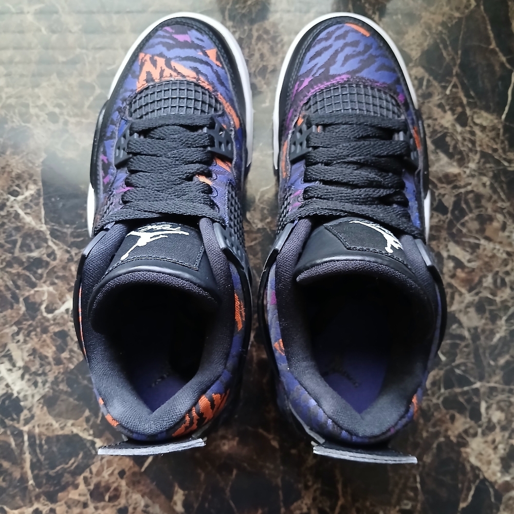 Jordan 4 Retro 'Rush Violet 'Streetwear/Lifestyle Shoes Size 4 Youth/5.5 Women - Picture 10 of 15
